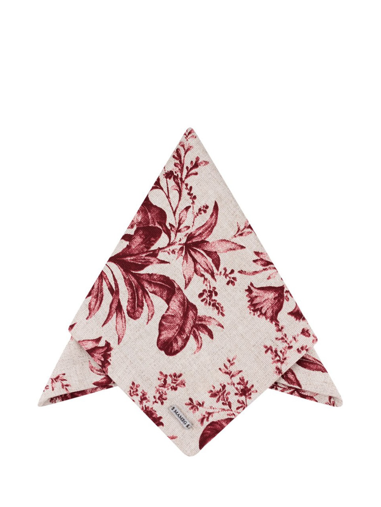 Guardanapo Linen Estampado Garden Bordo