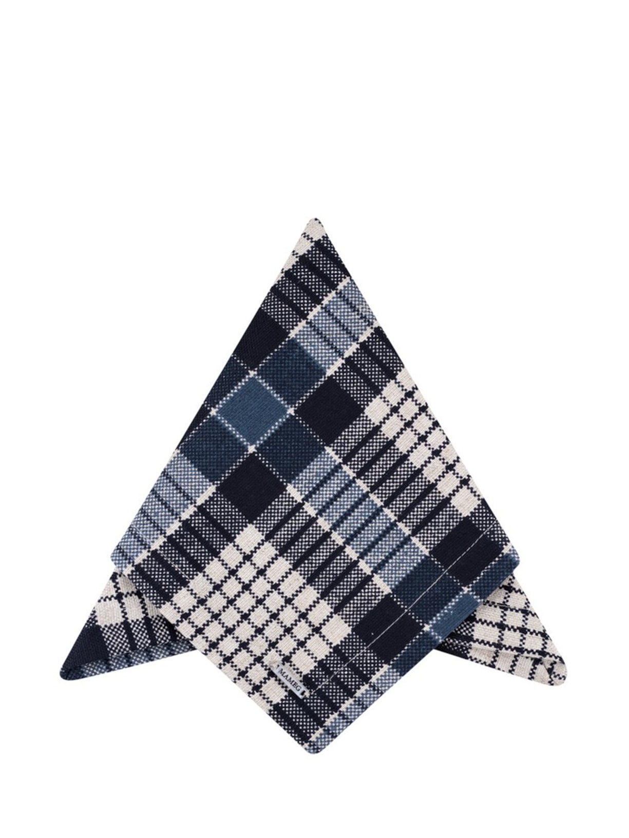 Guardanapo Linen Estampado Xadrez Azul Mameg