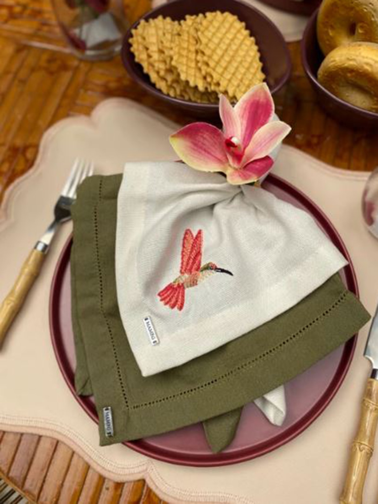 Guardanapo Linhão Beija Flor Vermelho Mameg