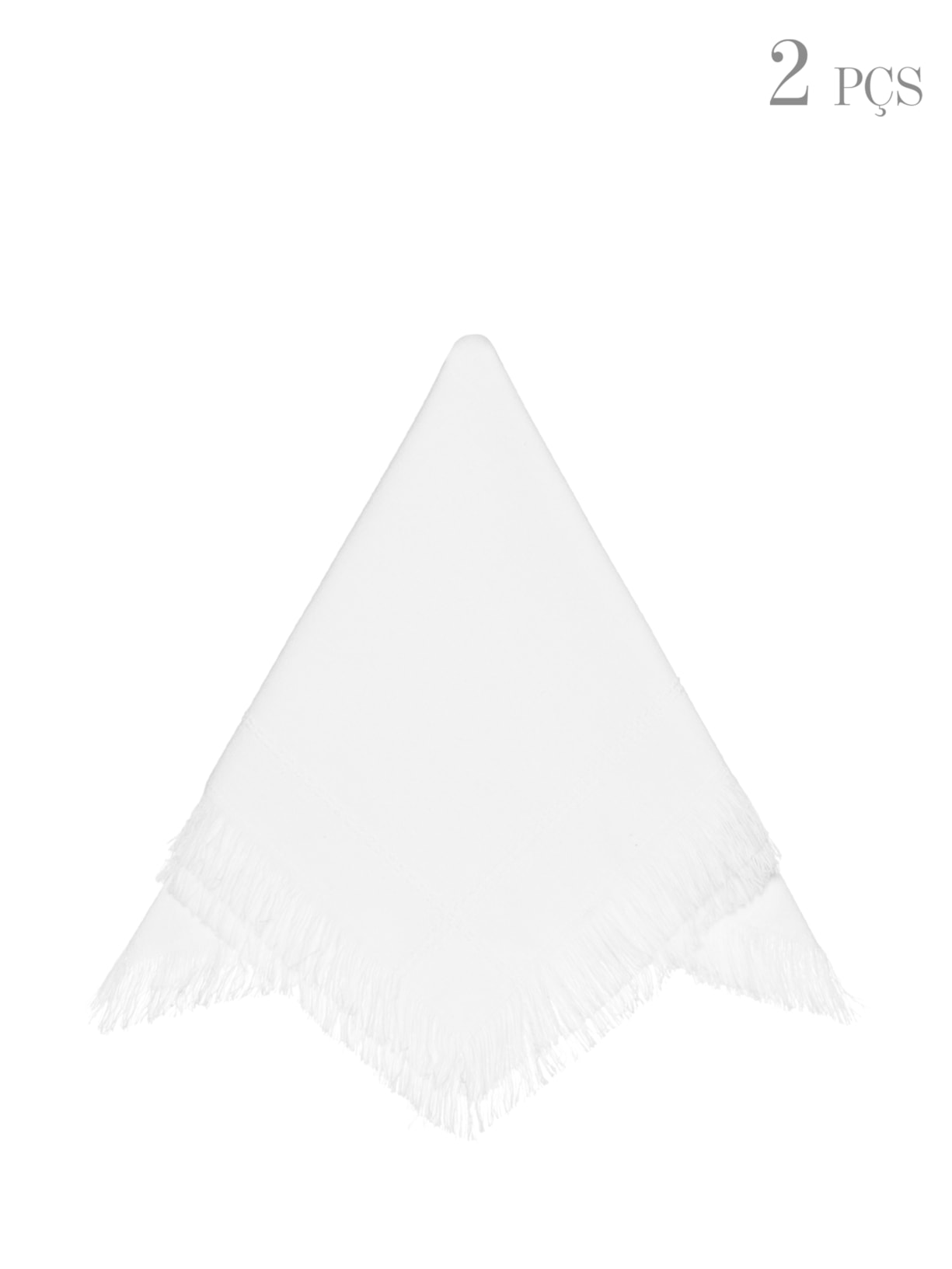 Guardanapo Liso Gatti Set 2 Peças - Branco