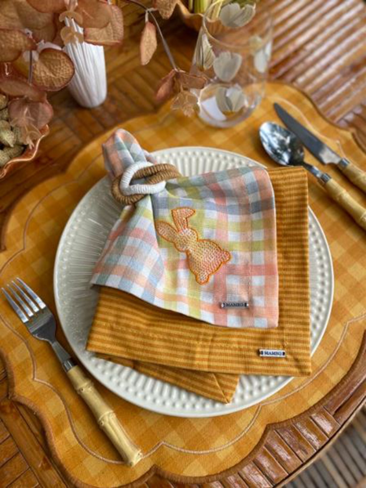 Guardanapo Liz Mustard Amarelo Mameg