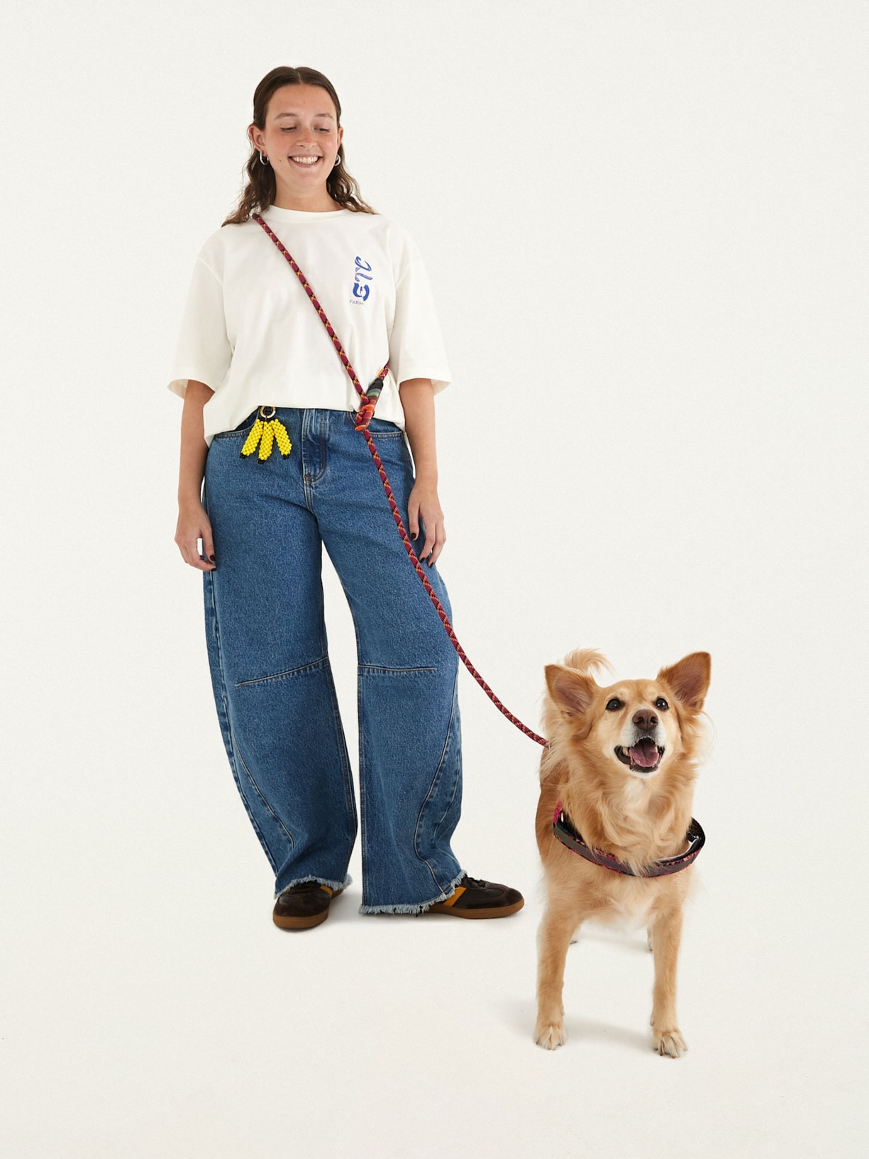 Guia Livre Onça Rosa Farm Etc + Zeedog