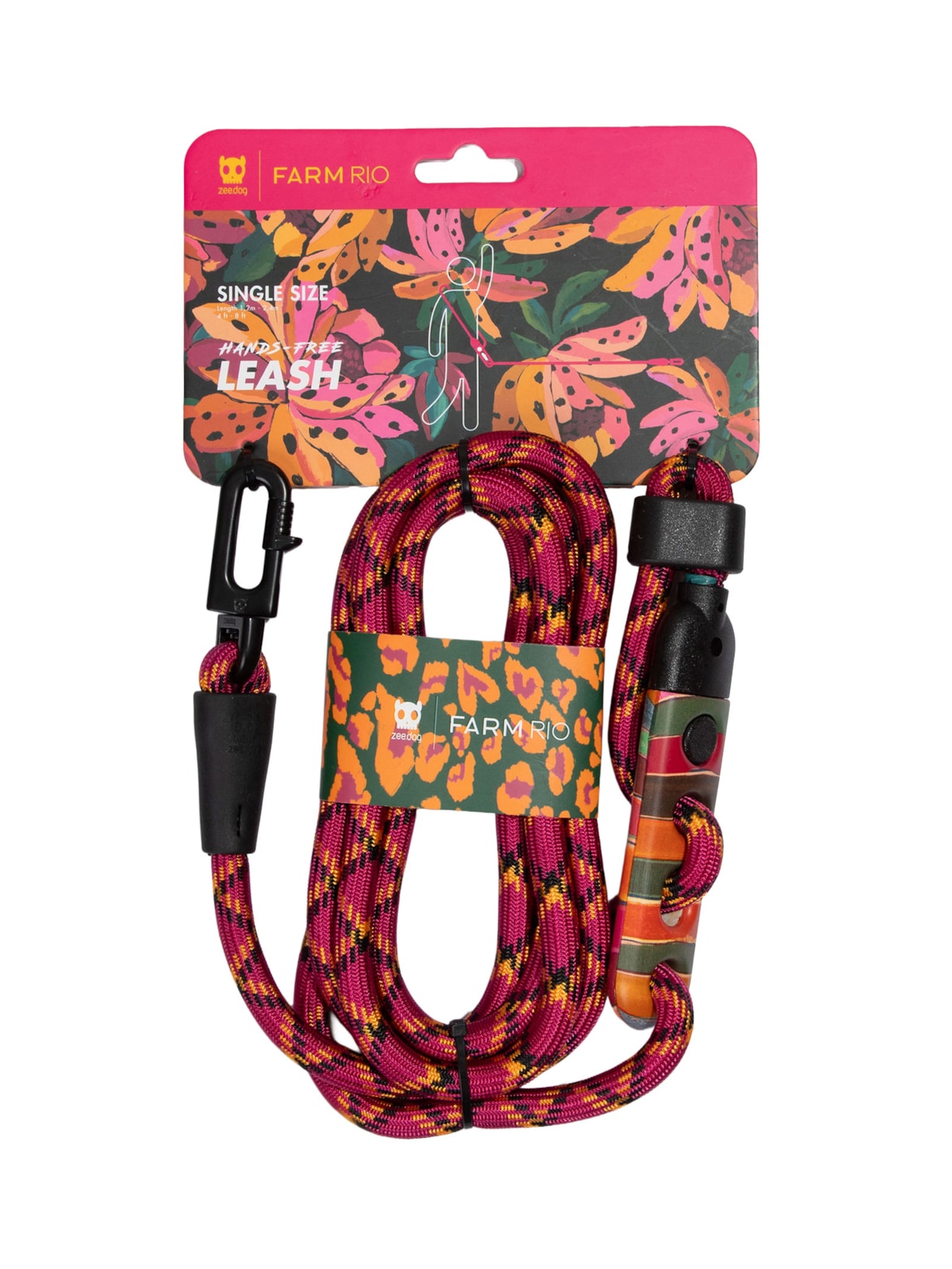 Guia Livre Onça Rosa Farm Etc + Zeedog