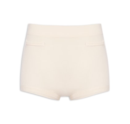 Hot Pant Bolsos Decorativos - Amarelo