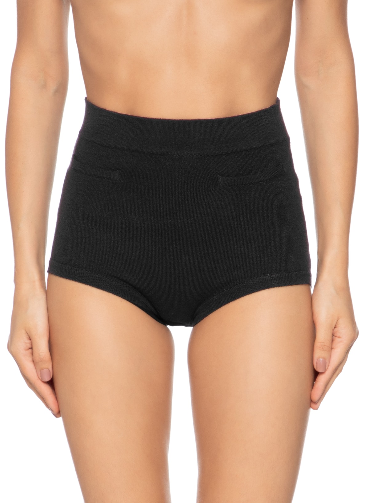 Hot Pant Bolsos Decorativos  Preto Giomei