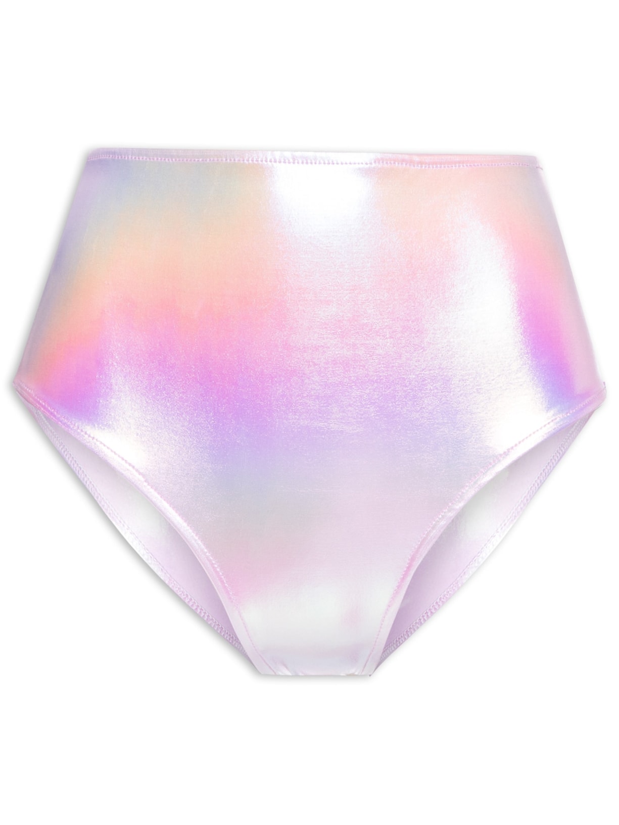 Hot Pant Carnaval Em Malha Holográfica - Lilás