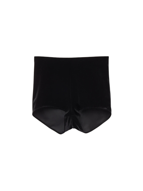 Hot Pant Em Veludo - Preto