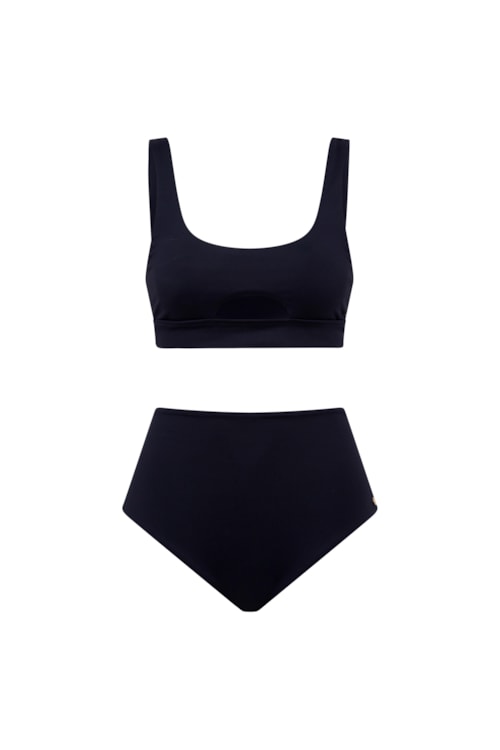 Hot Pant Maxi Cintia Corpo - Preto