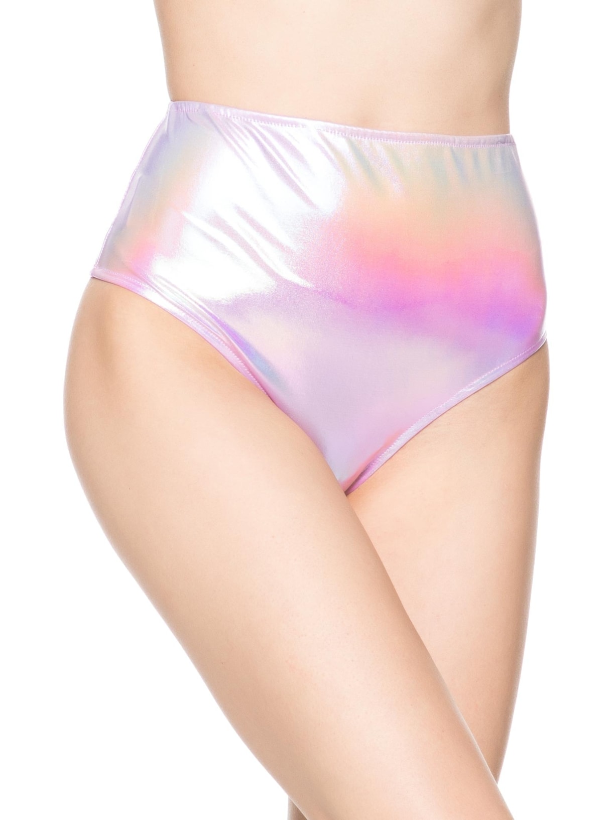 Hot Pants Carnaval Em Malha Holográfica Lilás Market 33