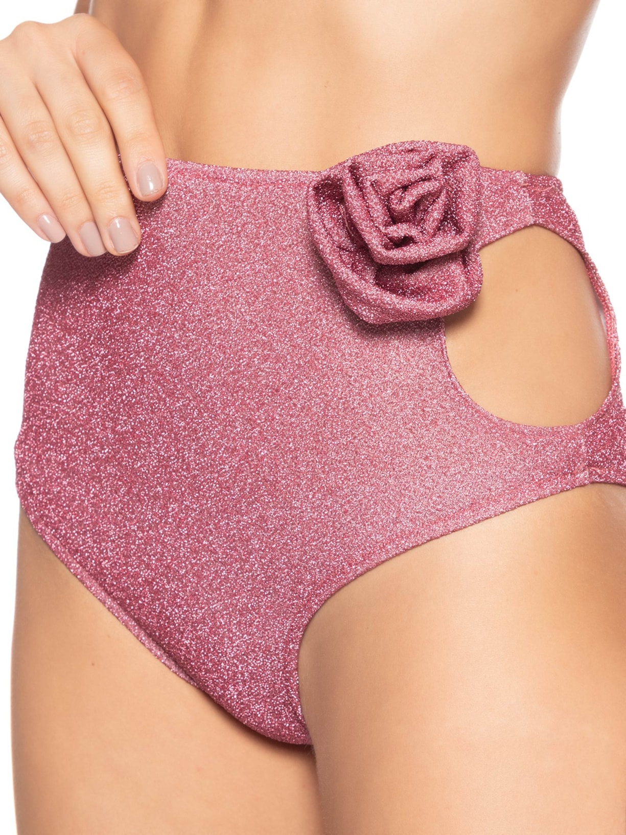 Hotpant Carnaval Em Lurex Rosa Market 33