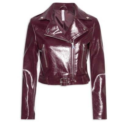 Jaqueta Biker Feminina - Vermelho