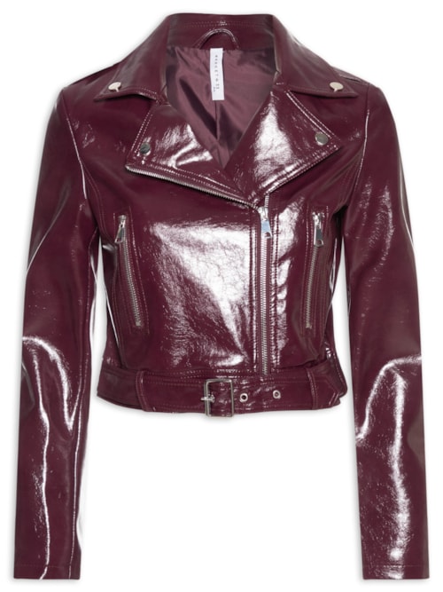 Jaqueta Biker Feminina - Vermelho
