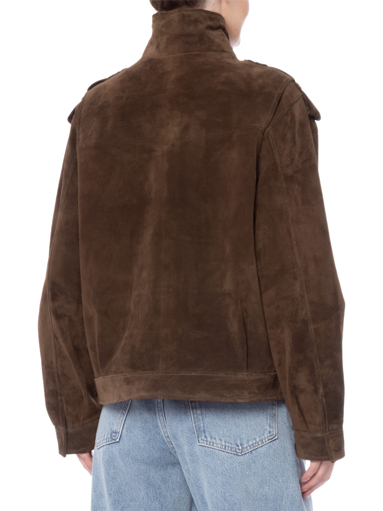 Jaqueta Bomber Feminina Willow Marrom Studio Kalline