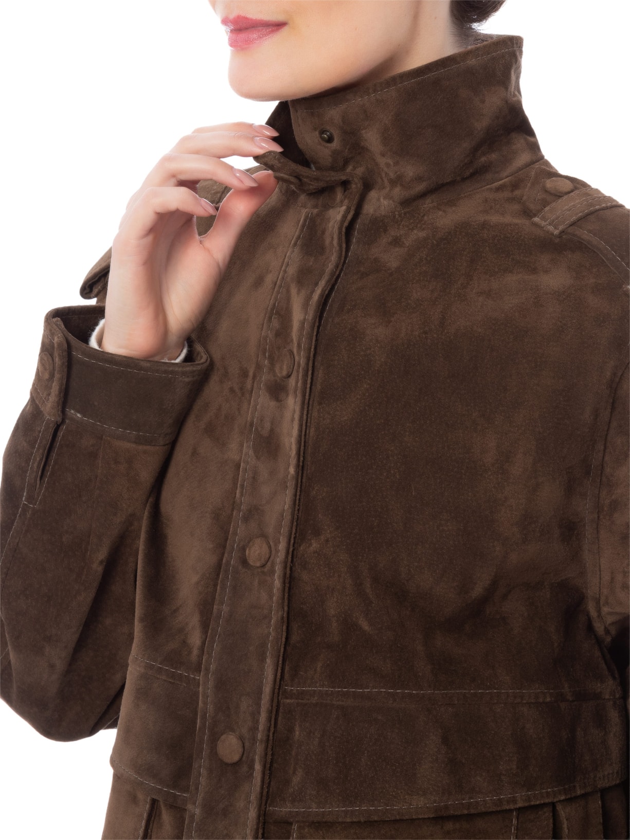 Jaqueta Bomber Feminina Willow Marrom Studio Kalline