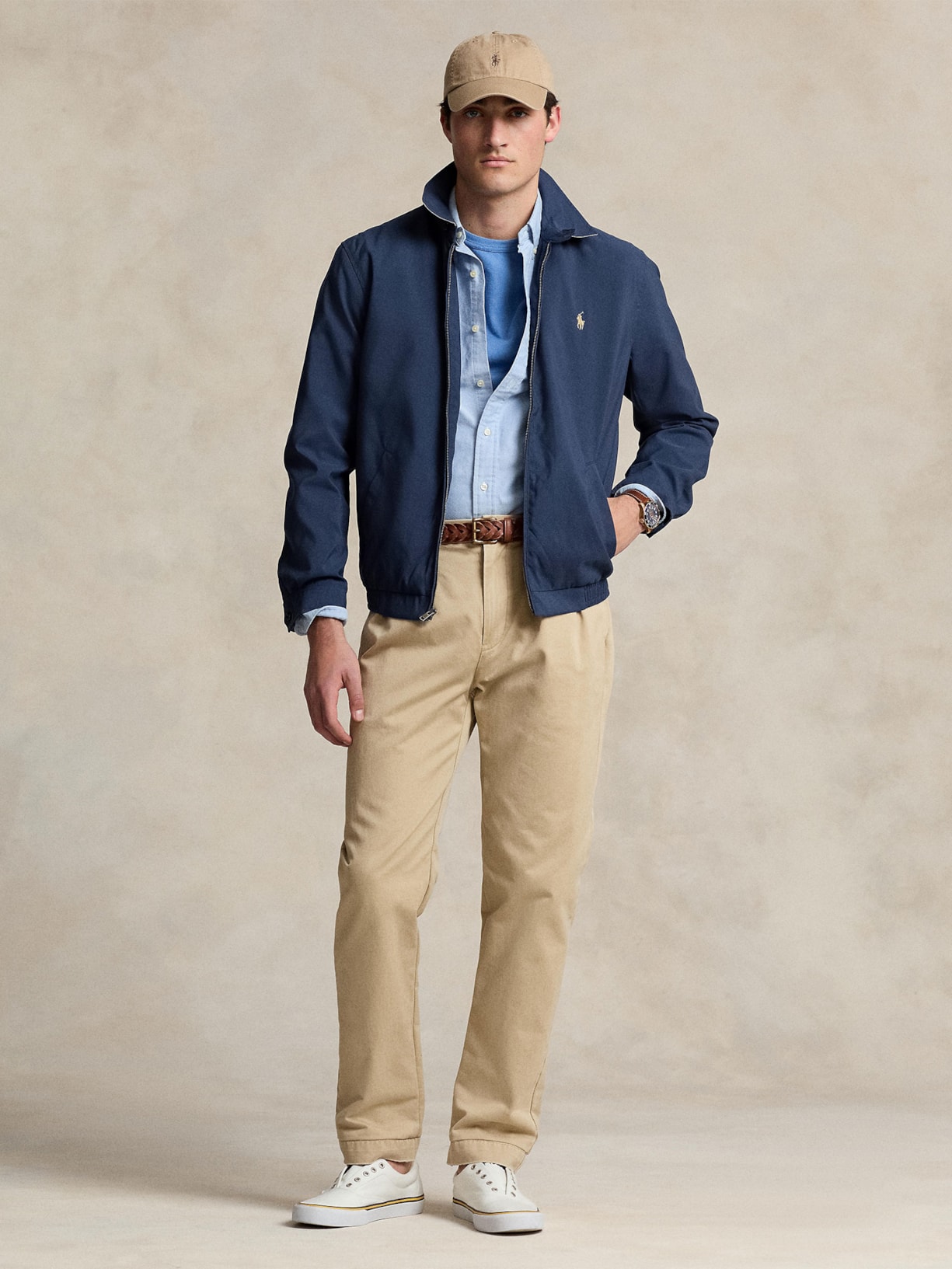 Jaqueta Bomber Masculina Classic Logo Preto Polo Ralph Lauren