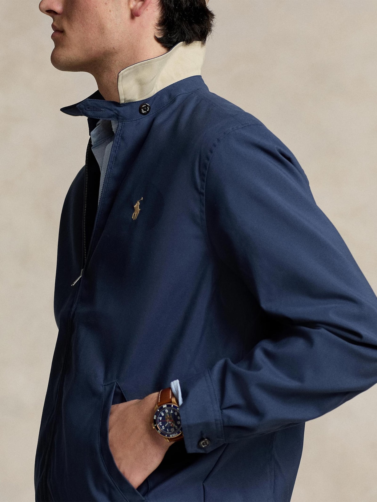 Jaqueta Bomber Masculina Classic Logo Preto Polo Ralph Lauren