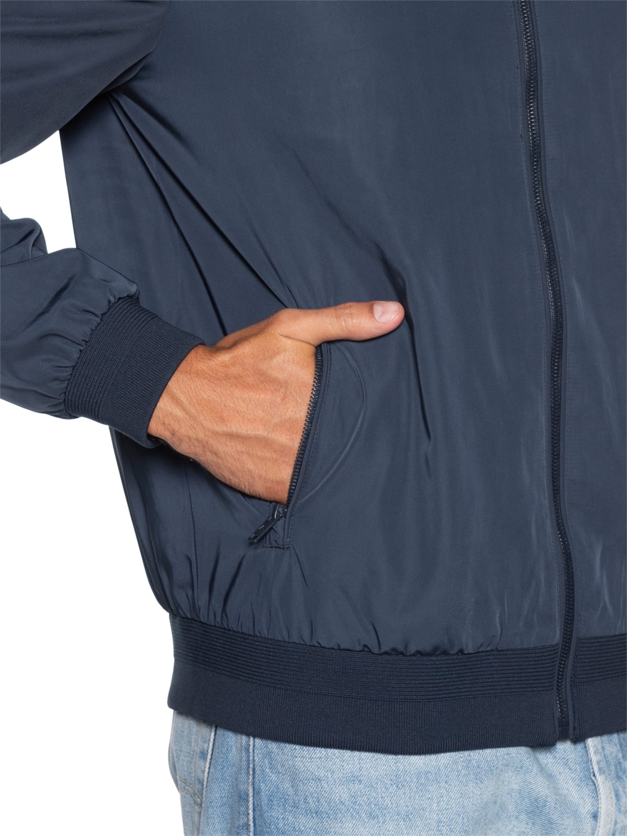 Jaqueta Bomber Masculina Nylon Liquid Repeler – Azul Aramis