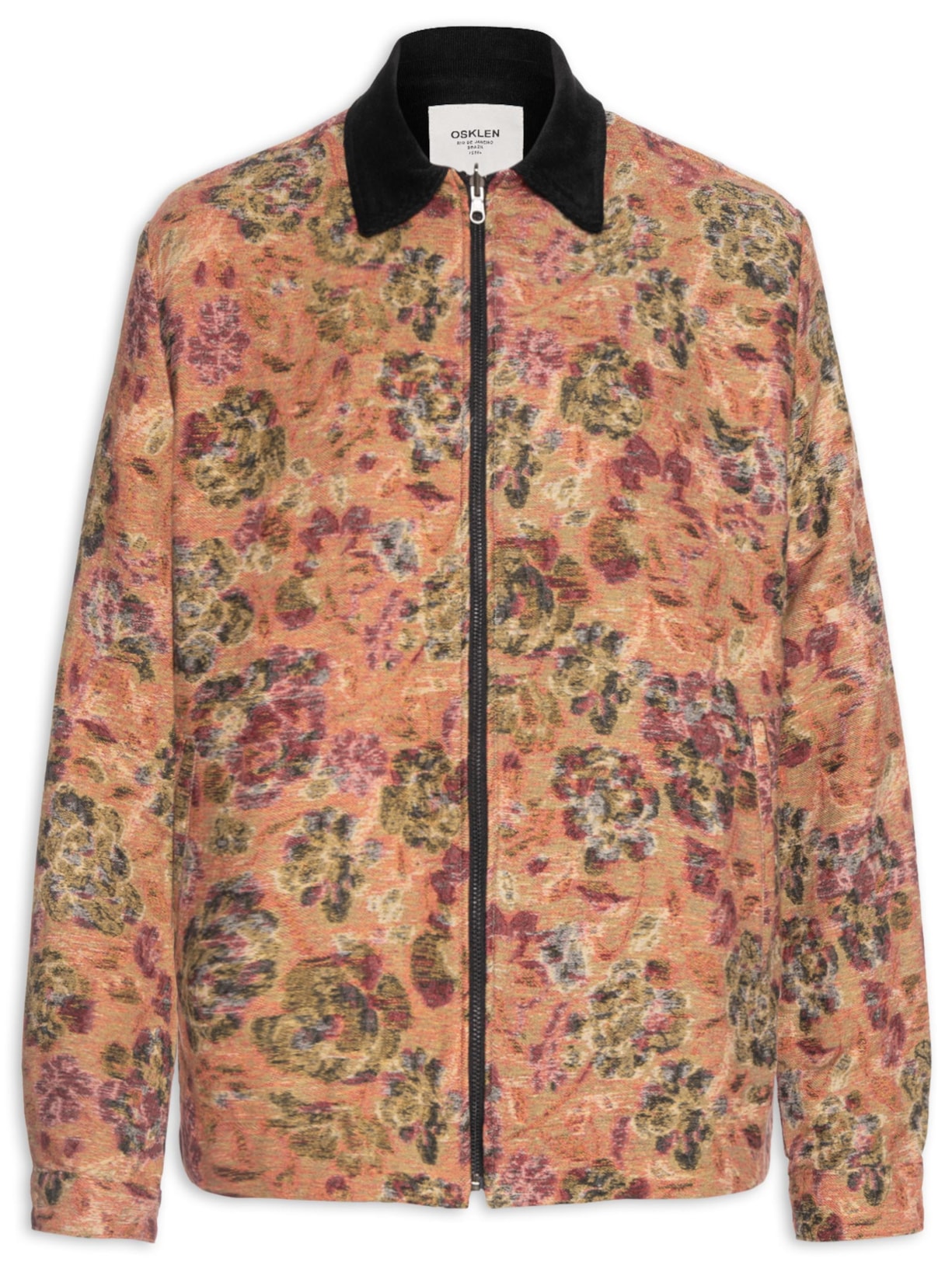 Jaqueta Bomber Masculina Velvet Roseira Vermelho Osklen