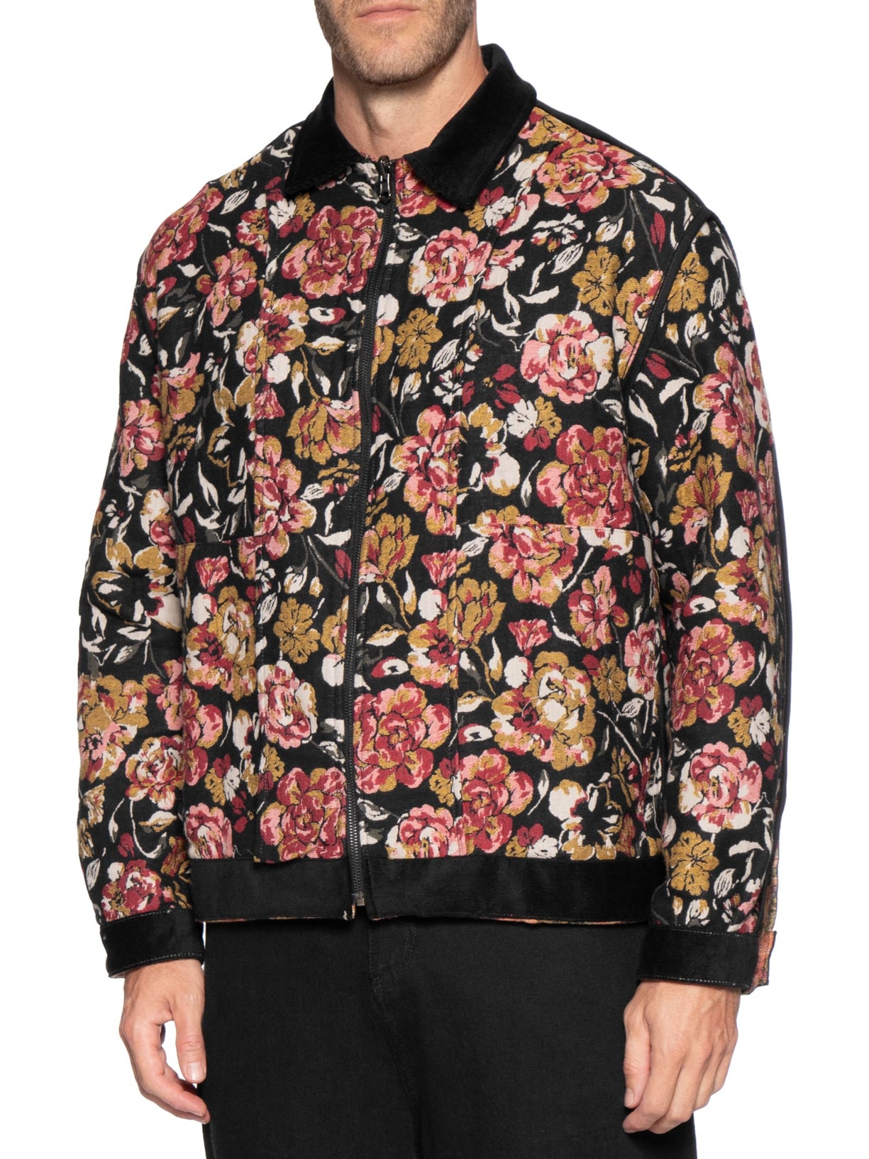 Jaqueta Bomber Masculina Velvet Roseira Vermelho Osklen