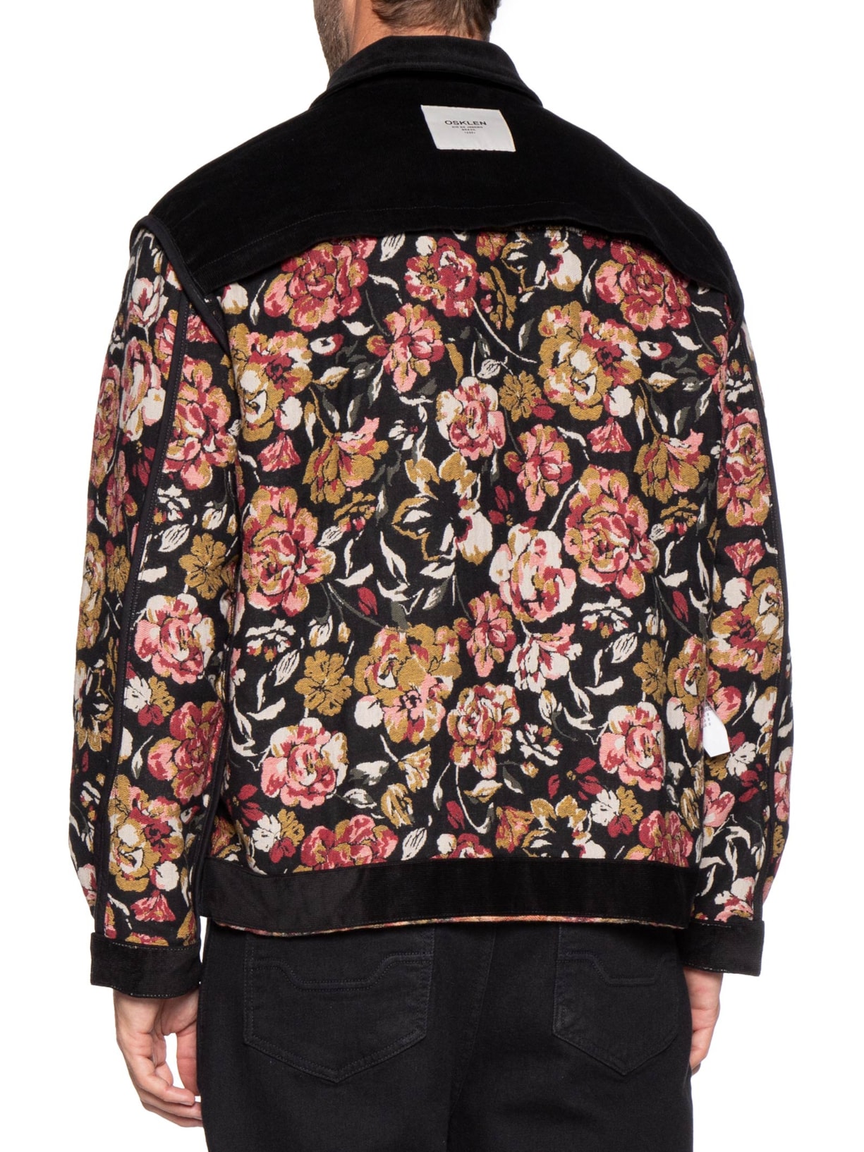 Jaqueta Bomber Masculina Velvet Roseira Vermelho Osklen