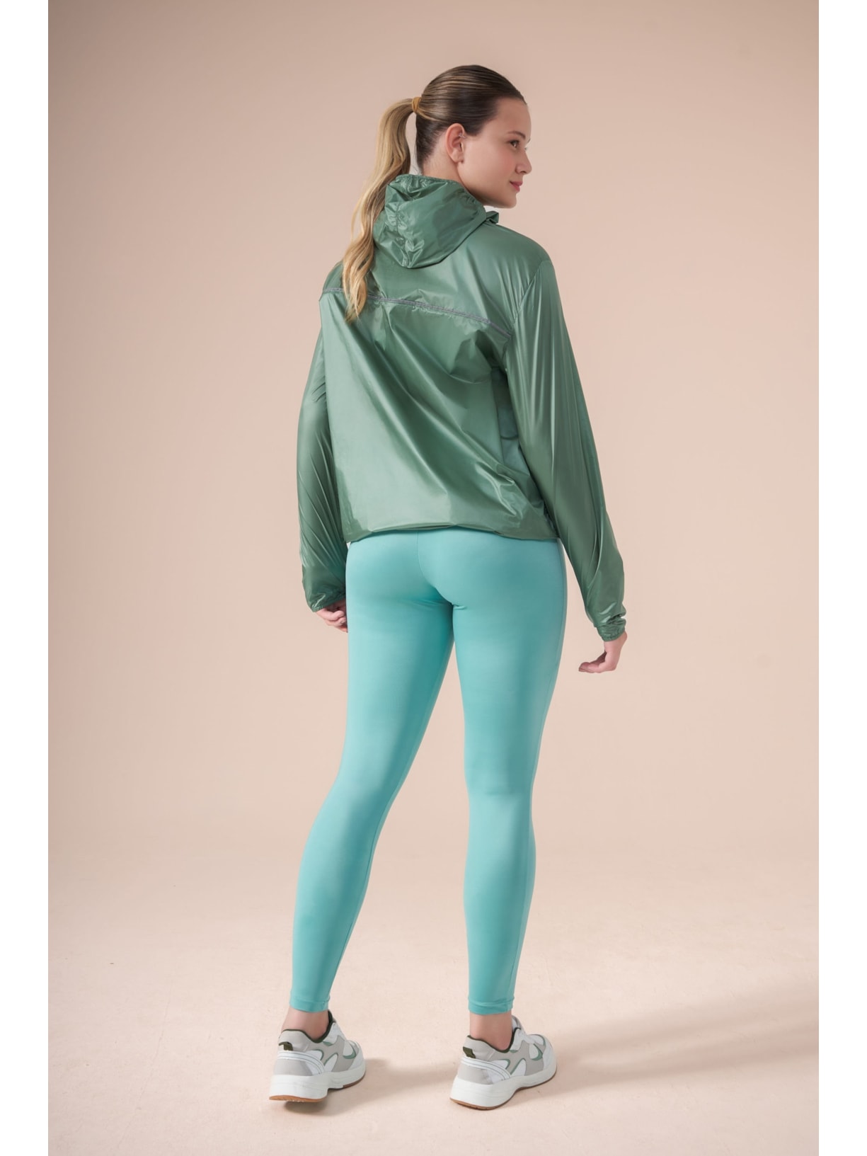 Jaqueta Corta Vento Curta Verde Suntime