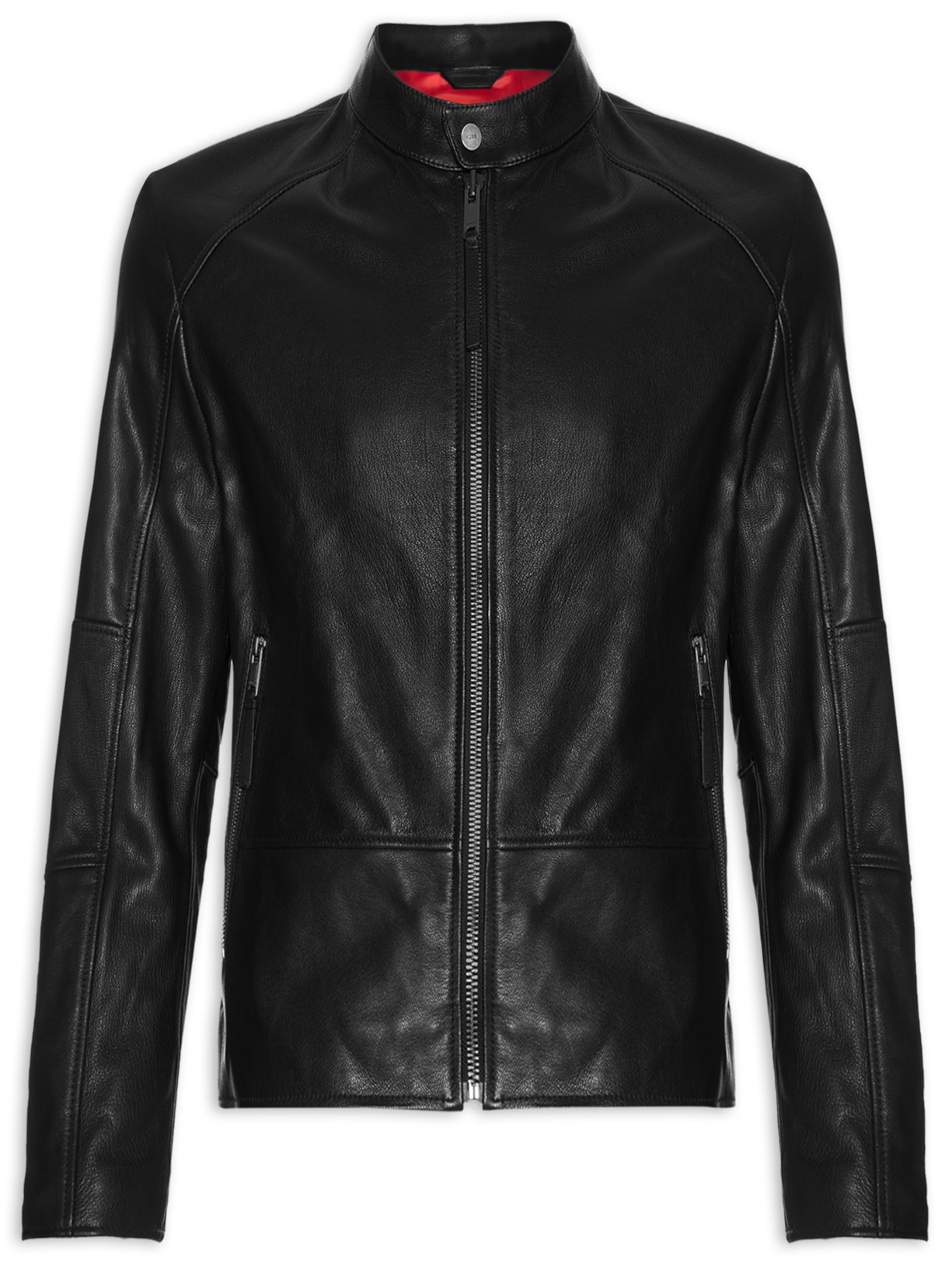 Jaqueta de Couro Masculina Likos – Preto Hugo