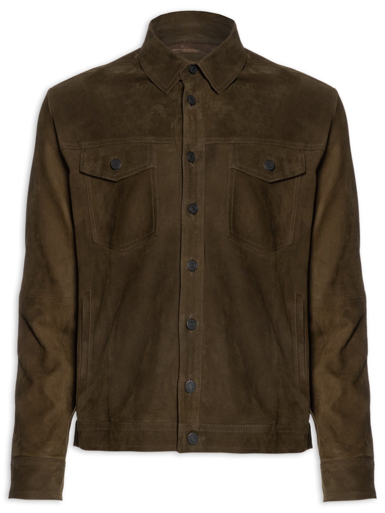 Jaqueta De Couro Masculina Over Leather – Marrom Osklen