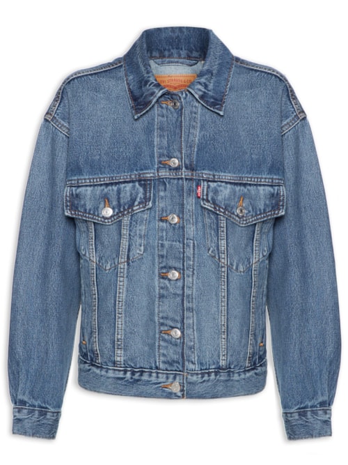 Jaqueta Feminina 90S Trucker - Azul