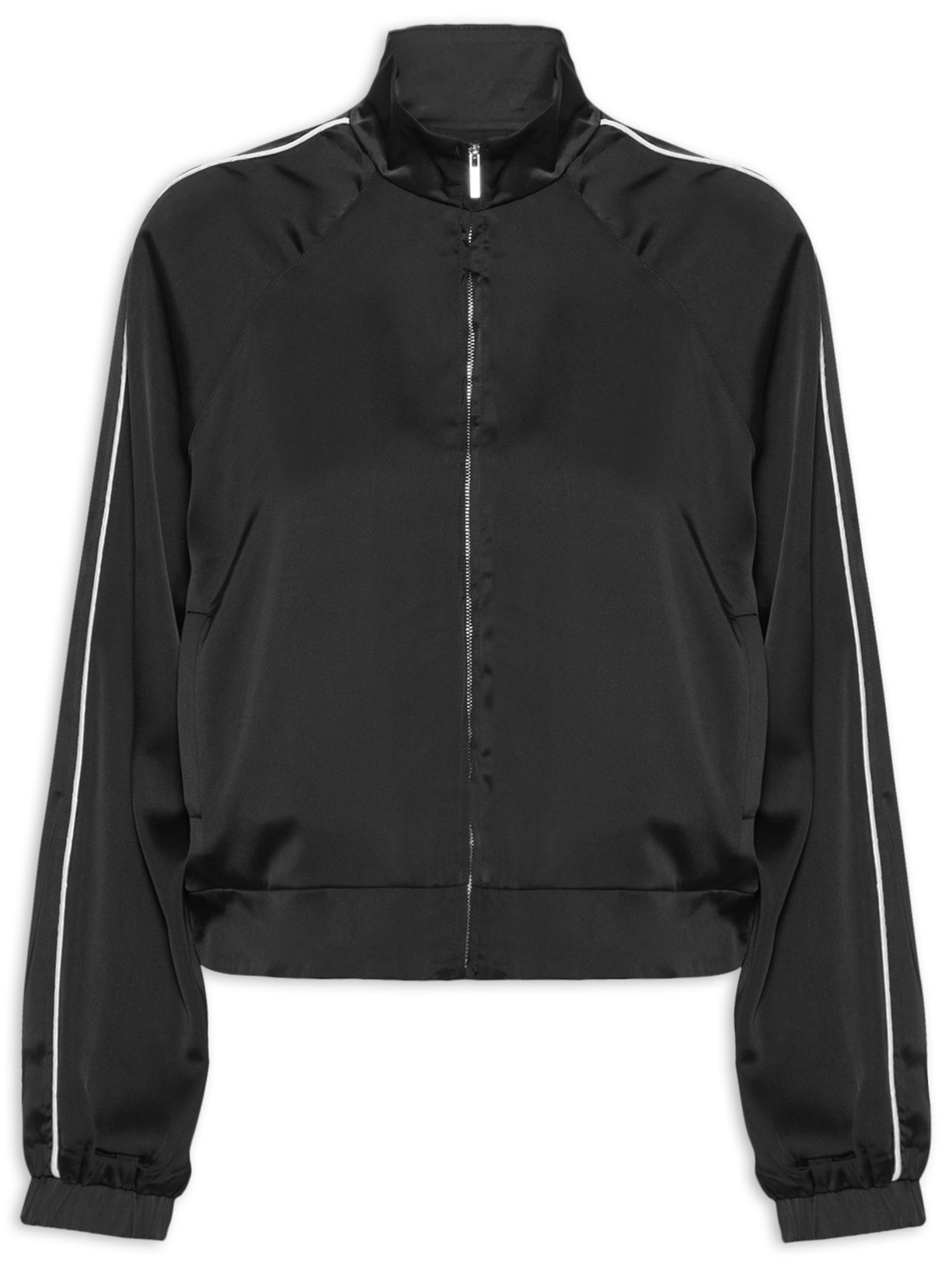 Jaqueta Feminina Acetinada - Preto
