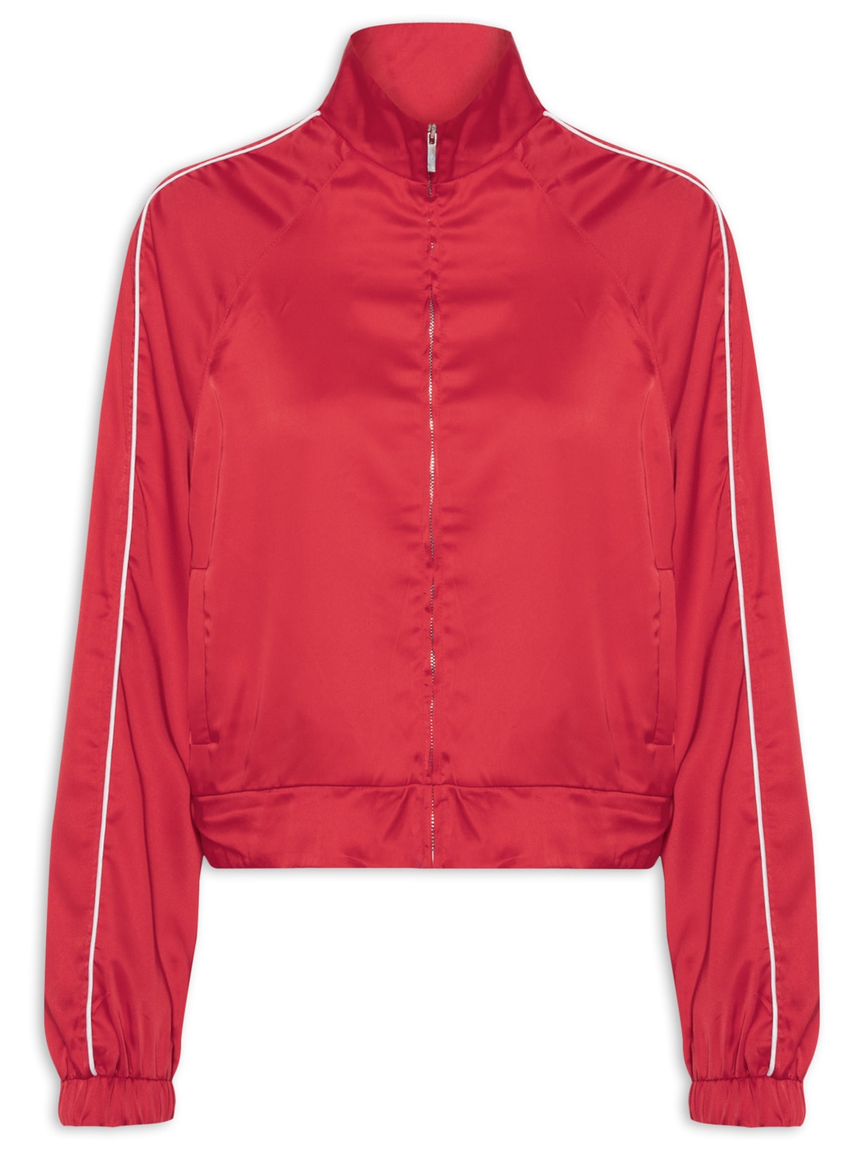 Jaqueta Feminina Acetinada - Vermelho