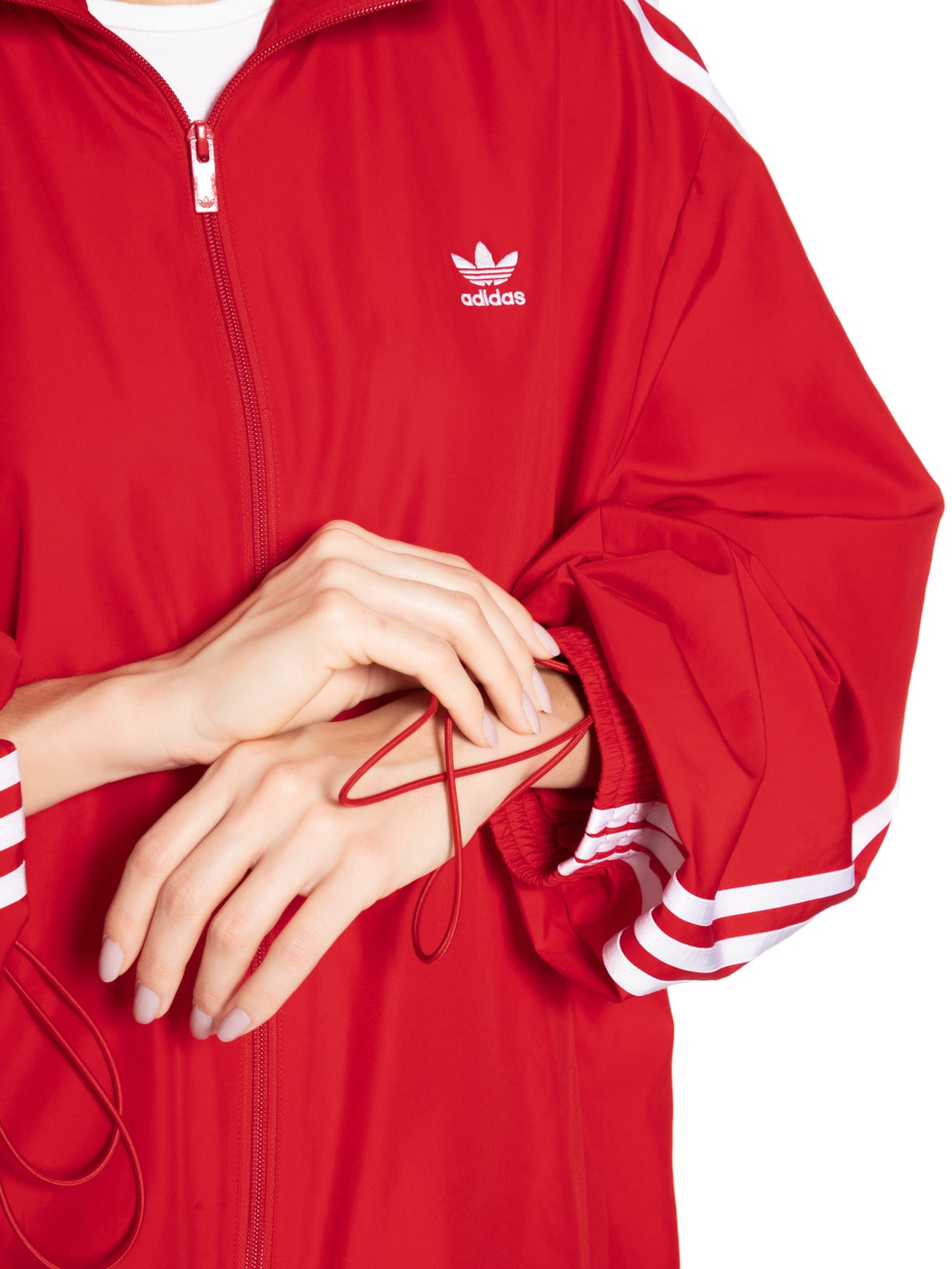 Jaqueta Feminina Adilenium Oversized Vermelho Adidas Originals