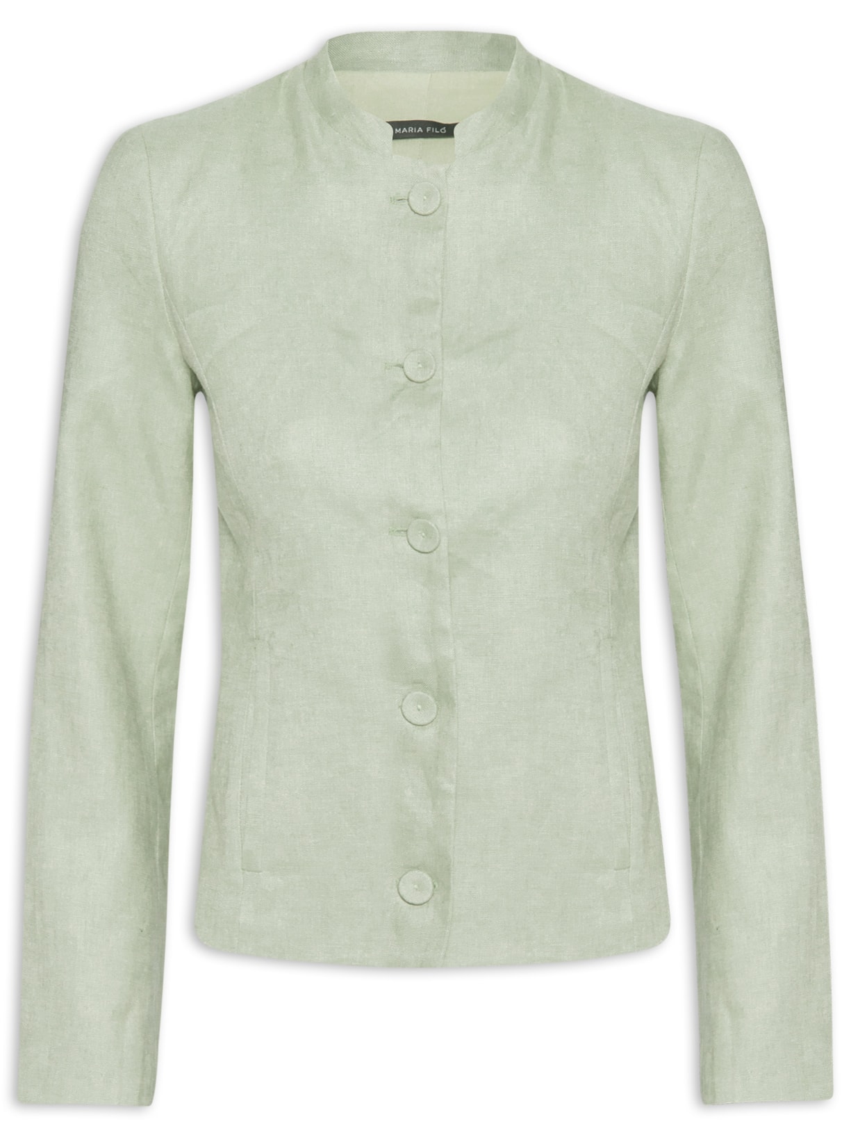 Jaqueta Feminina Alfaiataria Linho - Verde
