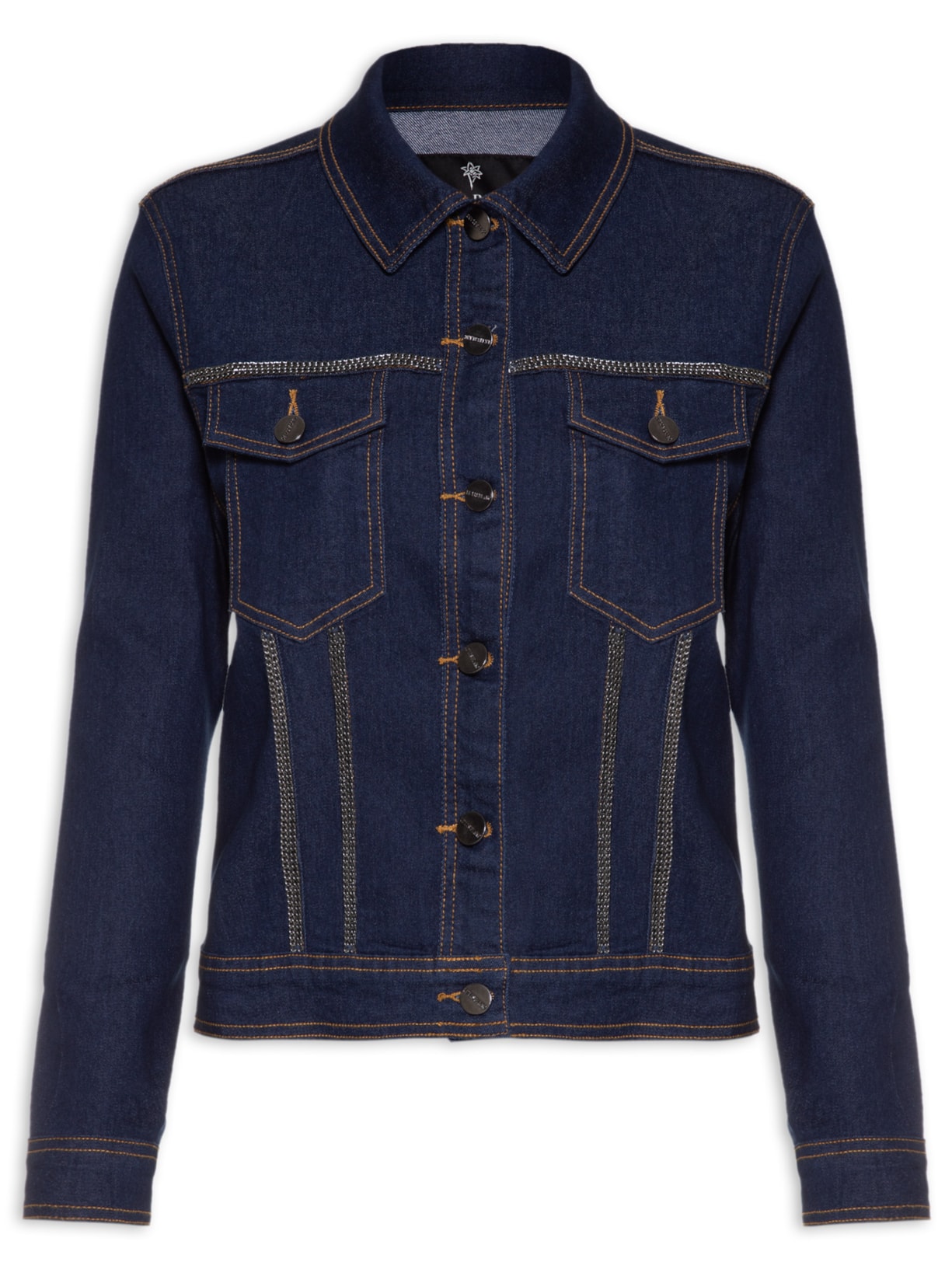 Jaqueta Feminina Amy Correntes - Azul