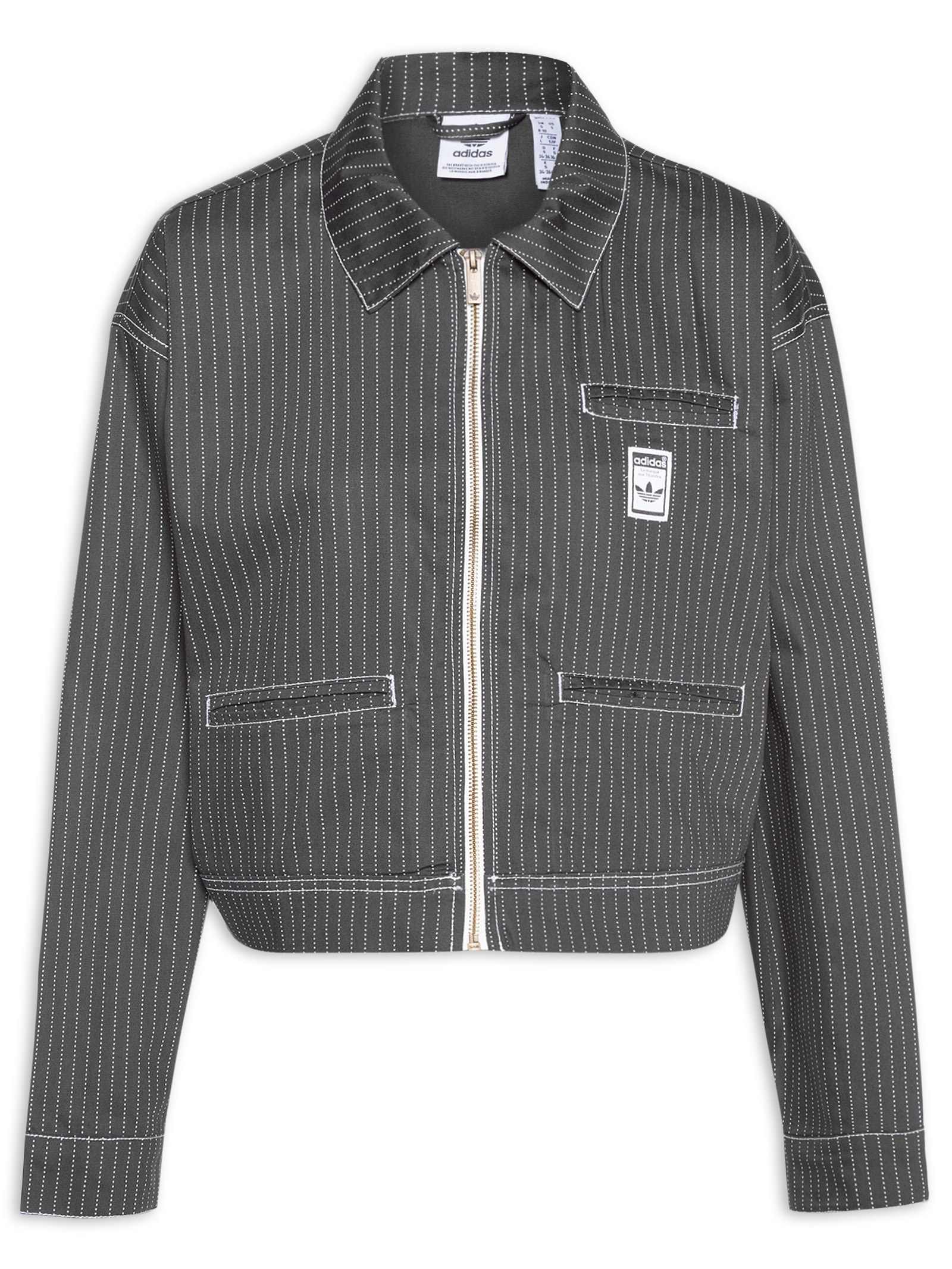 Adidas Originals - Jaqueta Feminina Aop Crop - Preto