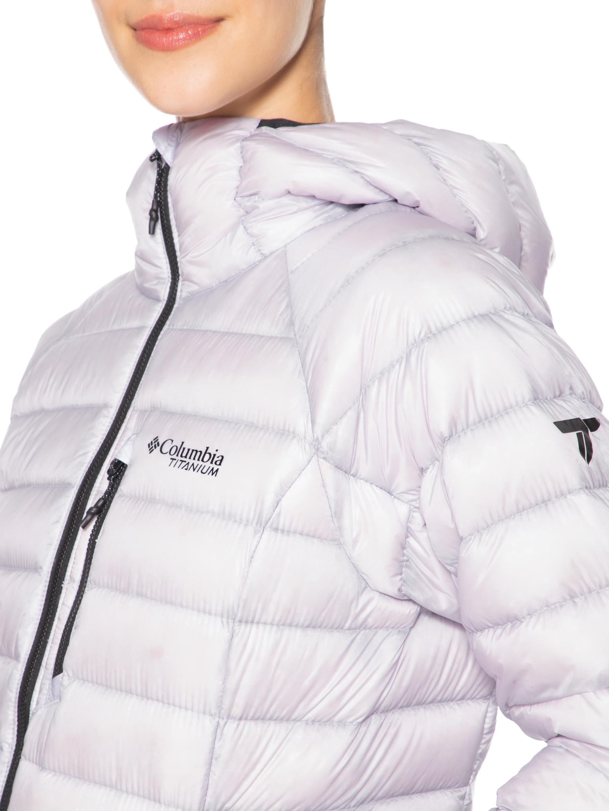 Jaqueta Feminina Arctic Crest™ Down Hood Roxo Columbia