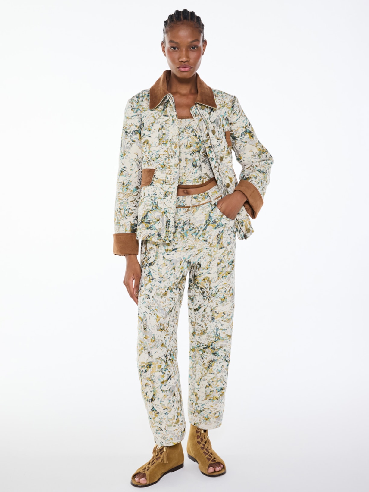 Jaqueta Feminina Artsy I26 Verde Mixed