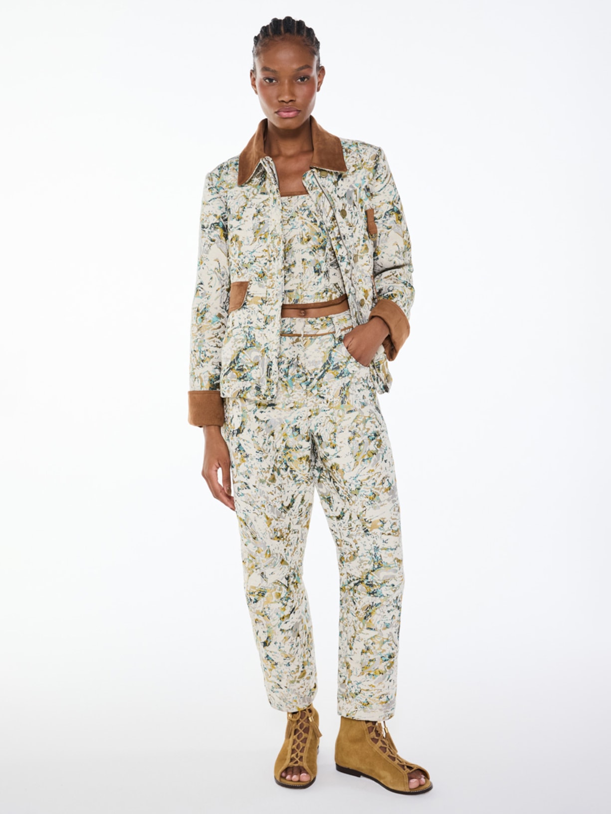 Jaqueta Feminina Artsy I26 Verde Mixed