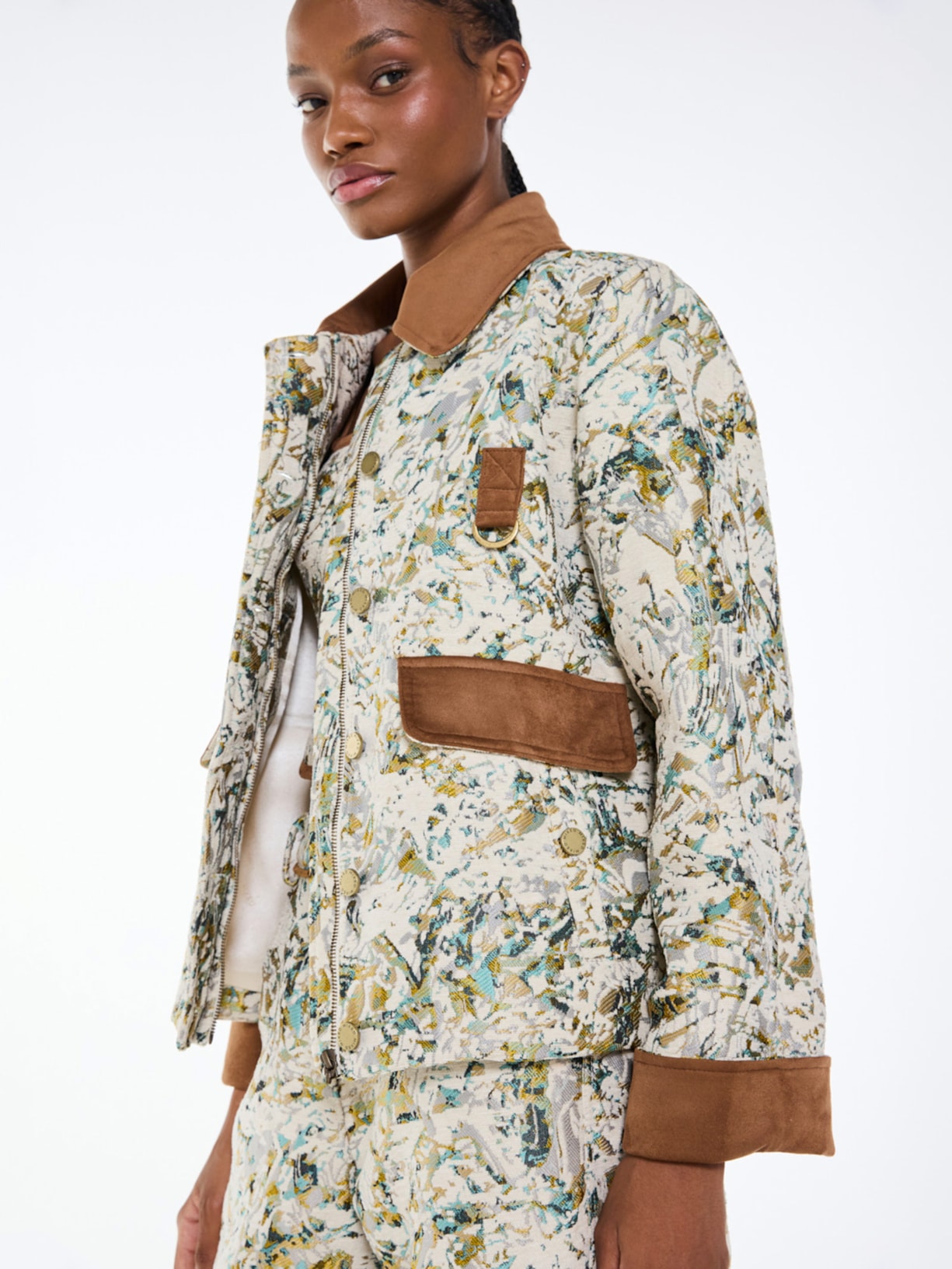 Jaqueta Feminina Artsy I26 Verde Mixed