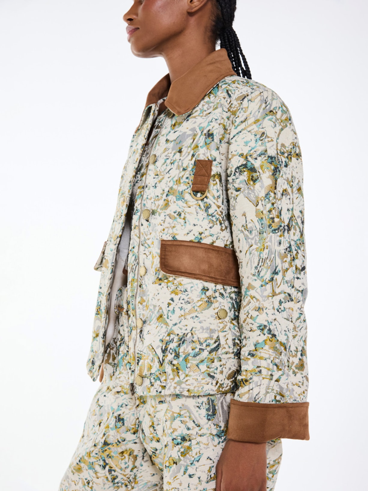 Jaqueta Feminina Artsy I26 Verde Mixed