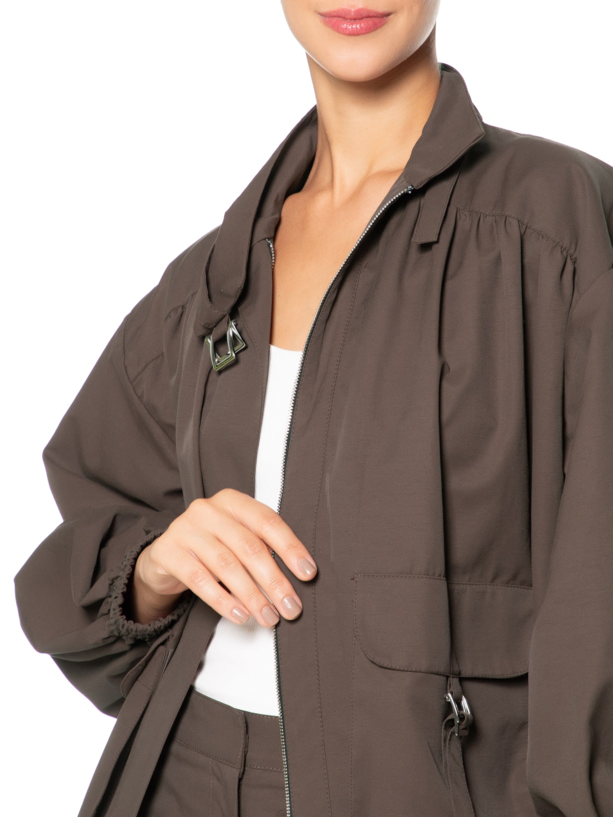 Jaqueta Feminina Audrey Marrom Nxt Lvl