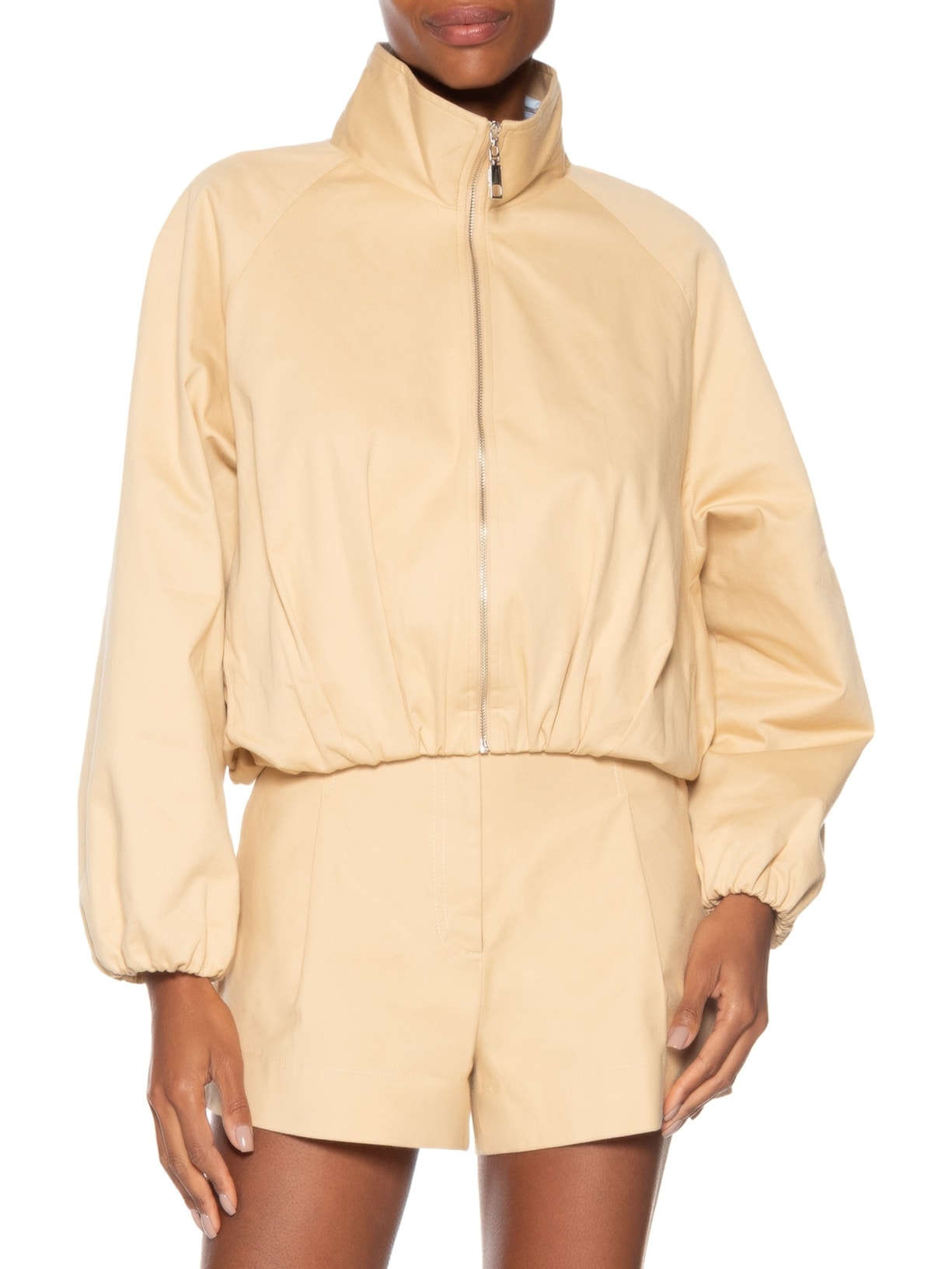 Jaqueta Feminina Balone Amarelo Animale Jeans
