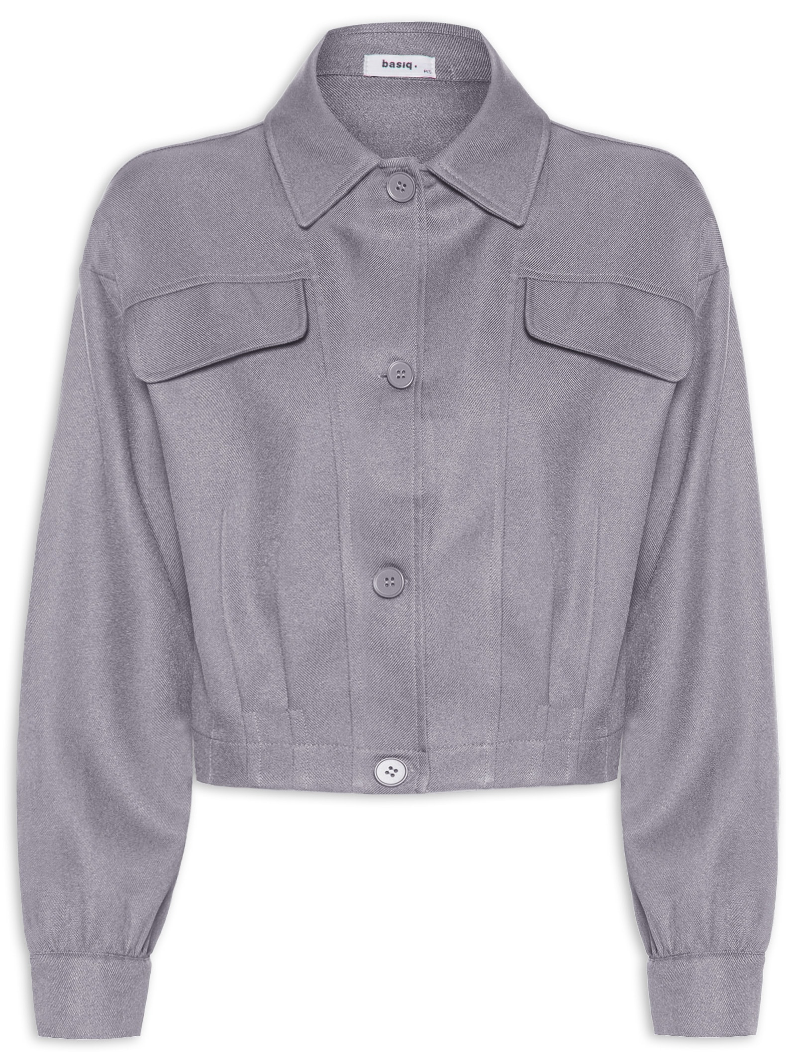 Jaqueta Feminina Puffer - Cinza - Market 33