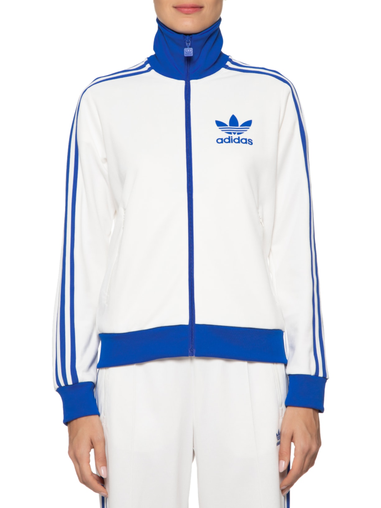 Adidas Logo Agasalho Adidas Feminino Branco Casaco Adidas Azul E