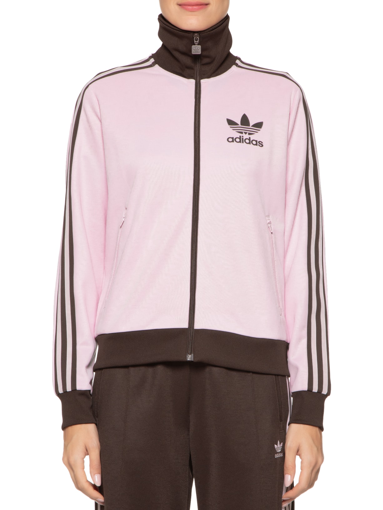 Jaqueta Feminina Beckenbauer Adidas Originals Rosa
