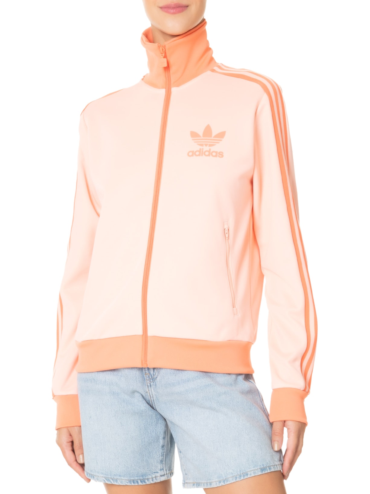 Jaqueta Feminina Beckenbauer Tt Rosa Adidas Originals