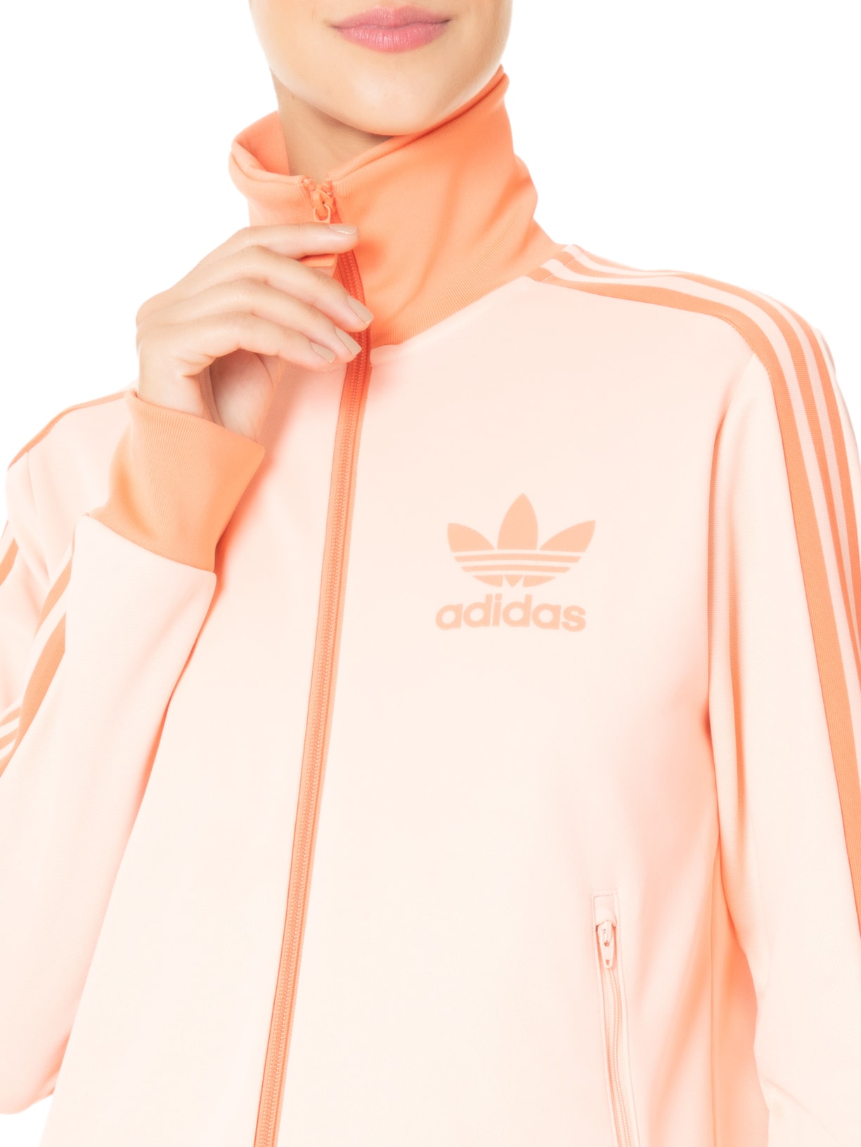 Jaqueta Feminina Beckenbauer Tt Rosa Adidas Originals