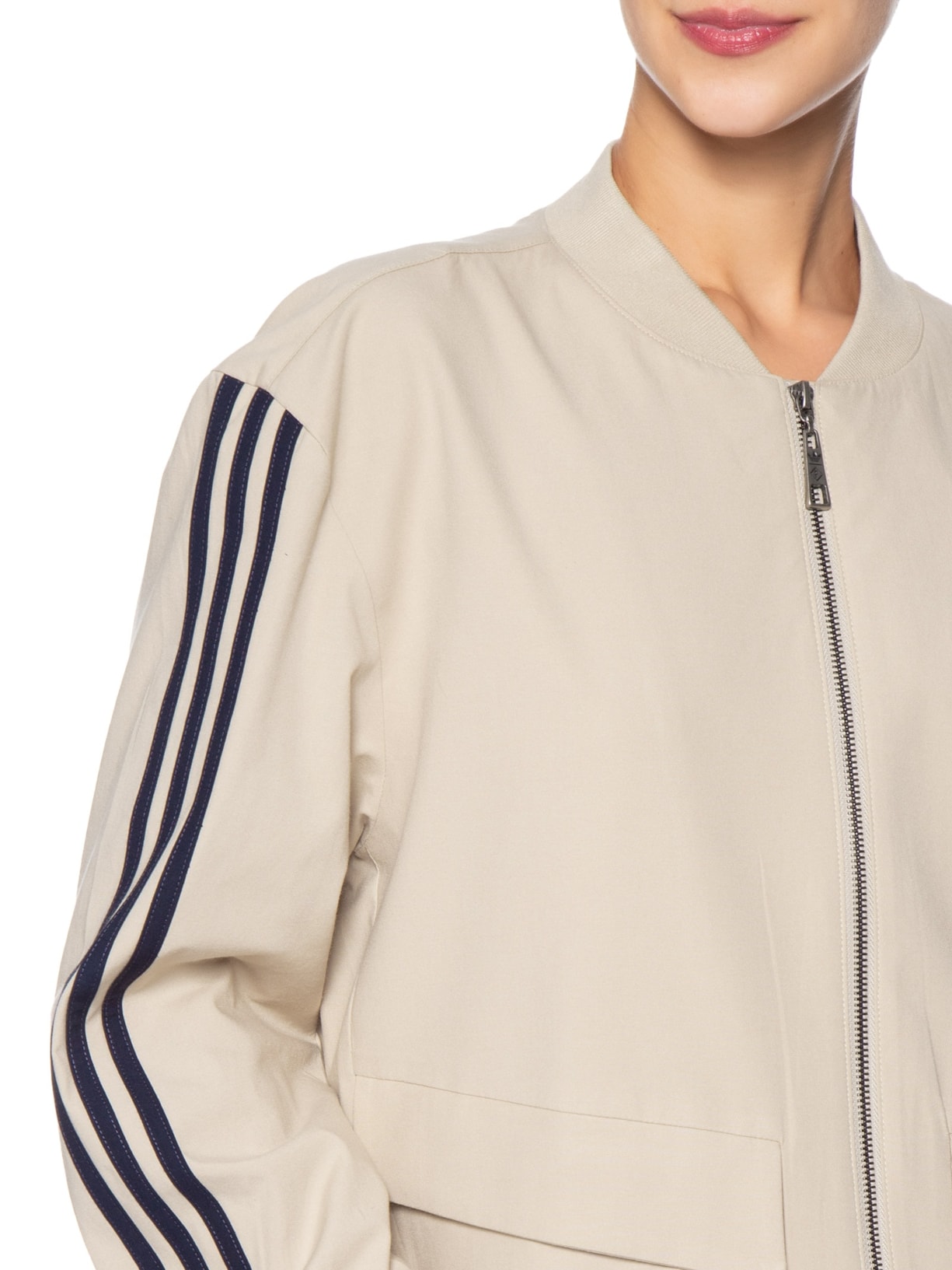 Jaqueta Feminina Bege Forum + Adidas