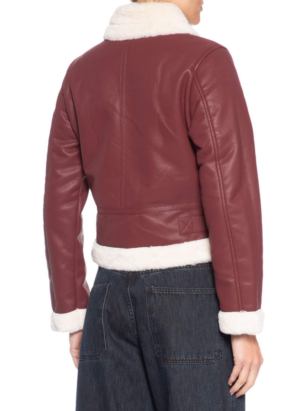 Jaqueta Feminina Biker Peluciada Vermelho Market 33