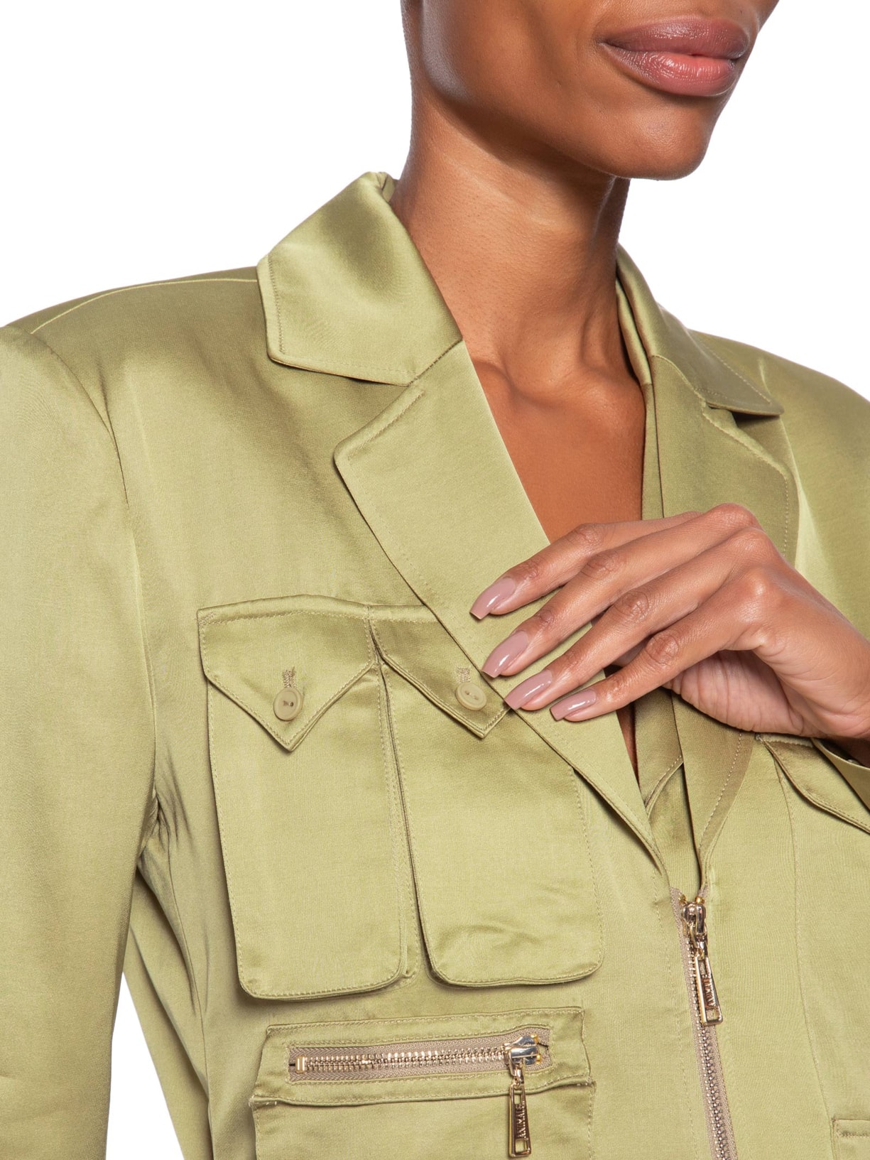 Jaqueta Feminina Bolsos Verde Animale