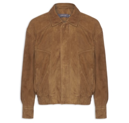 Jaqueta Feminina Bomber Chamois - Marrom